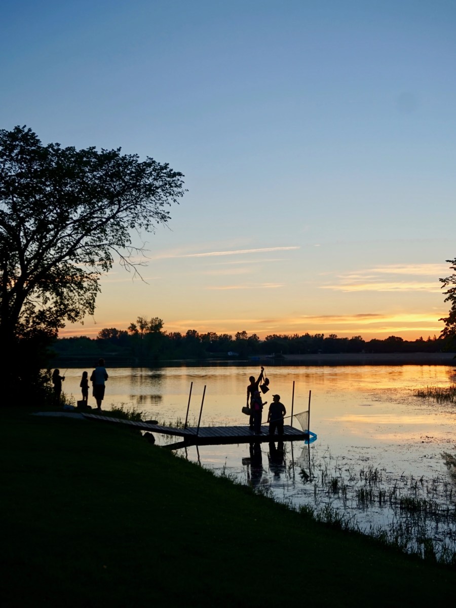 Lakefront Sunset and People&nbsp;Watching